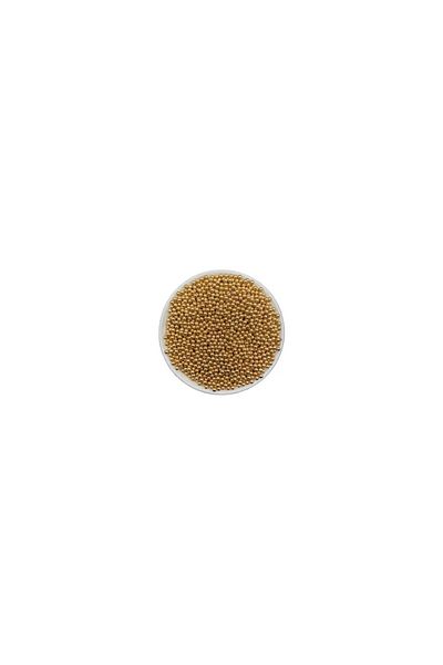 BEİLYS COSMETİCS & ACCESSORY 8 mm Gold Color Non-Hole Fastening Pearl Model Metal 50 Gr (430 Pieces) B:24