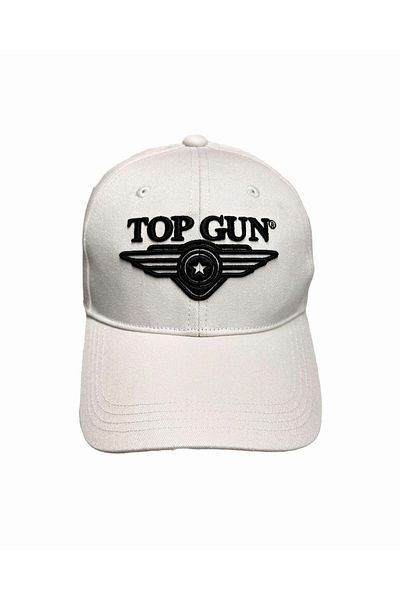 TOP GUN 3D Embroidered Logo Cap Men's Adjustable Cotton Hat Bold Raised Design for Everyday Style