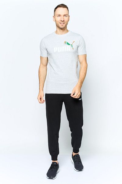 Puma Men Sportswear Fit Short Sleeve Training T Shirt, Grey Heather