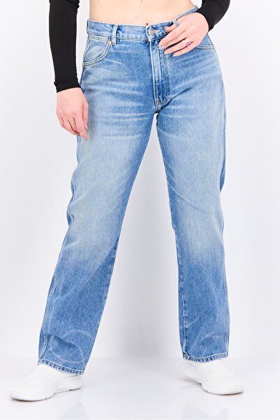 WRANGLER Women Regular Fit Washed No Stretch Jeans, Semi Light Blue