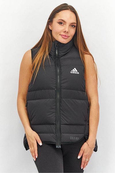 adidas Women Regular Fit Sleeveless 2 in 1 Cold RDY Down Vest, Black