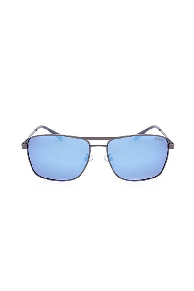 Polaroid ochelari de soare PLD 2136/G/S/X-KJ1-61 bărbați, pătrați cu oglindă albastră/lentile polarizate
