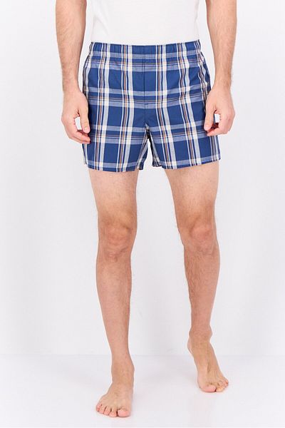GAP Men Checkered Boxer Short, Navy