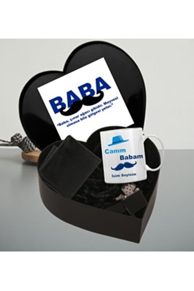 Genel Markalar Kişiye Özel Canım Babam Tasarımlı Kupa Bardak Mekanizmalı Cüzd...