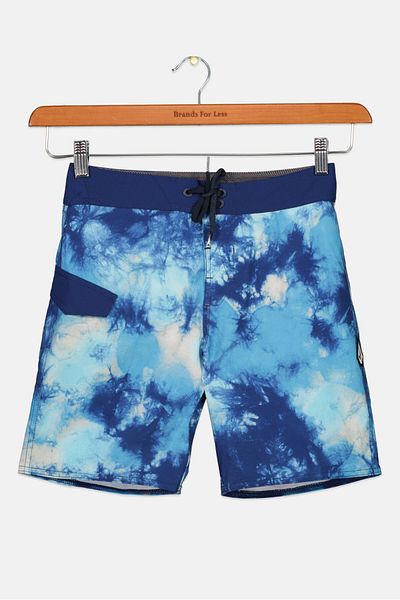 Volcom Kids Boy Tie Dye Board Short, Blue Combo