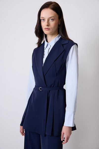 Touché Privé Pleated Double Breasted Vest Pants Suit