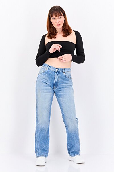 WRANGLER Women Regular Fit Washed No Stretch Jeans, Semi Light Blue