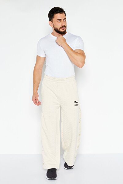 Puma Men Sportswear Fit Training Sweatpants, Cream