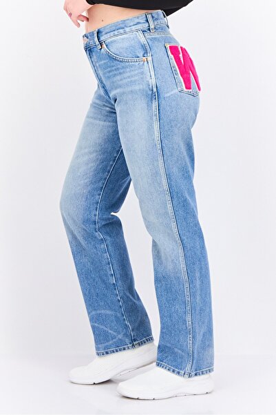 WRANGLER Women Regular Fit Washed No Stretch Jeans, Semi Light Blue