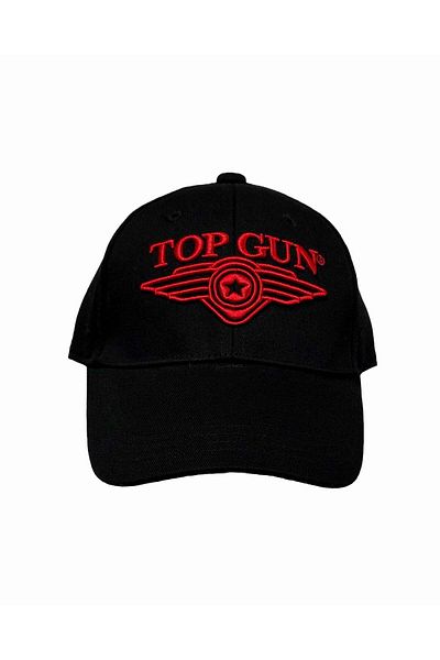 TOP GUN 3D Embroidered Logo Cap Men's Adjustable Cotton Hat Bold Raised Design for Everyday Style