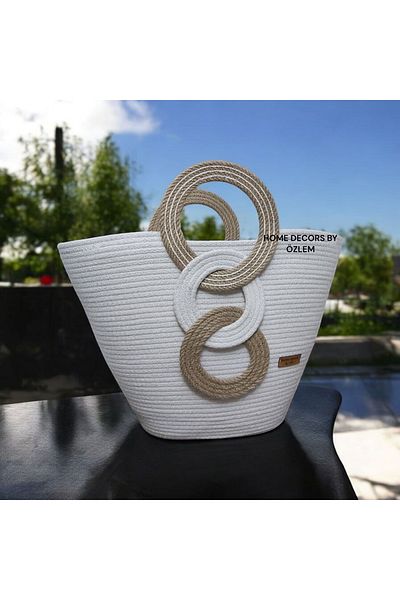 home decors by özlem Straw Shoulder Bag Beach Bag Daily Bag Handcrafted Handmade Arm Bag Hand Bag