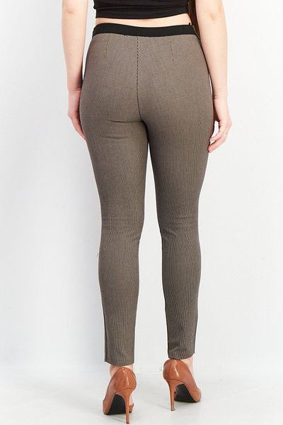 French Connection Women Regular Fit Textured Pull On Pants, Black