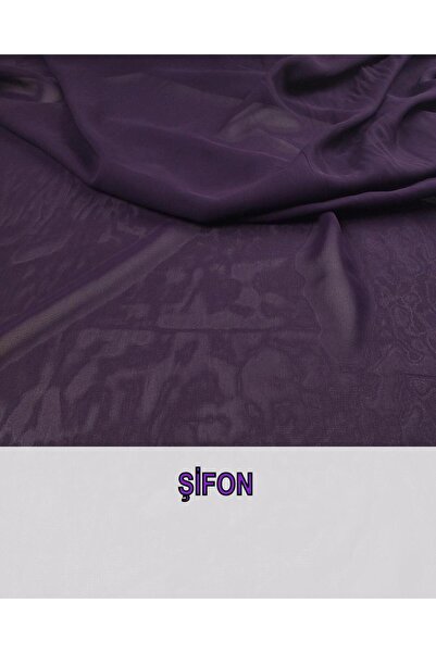 Kumaş Parça Шифон темно-бордового та фіолетового кольорів Довжина: 150 см