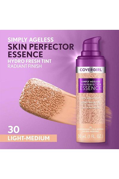 covergirl CoverGirl Simply Ageless Skin Perfector Foundation 30 Light to Medium - 30ml