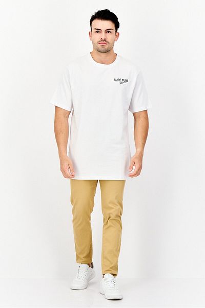 Threadbare Men Crew Neck Short Sleeve Graphic Print T-shirt, White