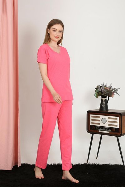Mestore Fashion Stripe Women's Short-Sleeve Cotton Combed Cotton Sleepwear Se...