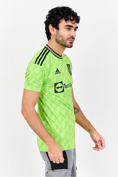 adidas Men Sportswear Fit Short Sleeves Training T Shirt, Bright Green
