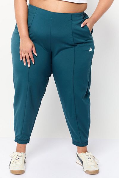 adidas Women Regular Fit Training Track Pants, Teal Green