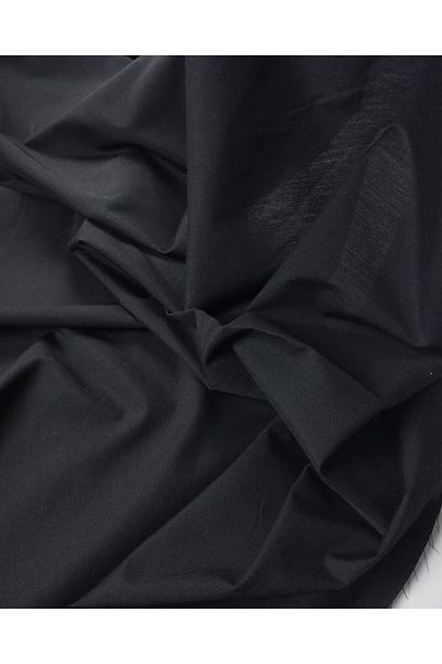 Kumaş Parça Ποπλίνα ύφανση σε μαύρο χρώμα (Πλάτος 150 cm x Μήκος 290 cm)