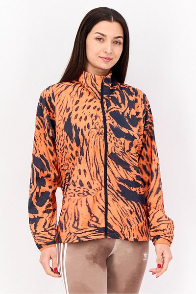 adidas Women Sportswear Fit Long Sleeve Running Jackets, Orange