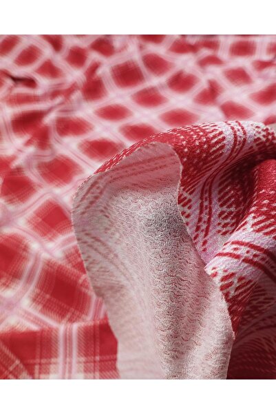 Kumaş Parça Червоно-рожевий джерсі (ширина 160 см, довжина 310 см)