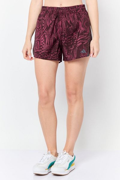 adidas Women Sportswear Fit 3 Inseam Training Shorts, Plum
