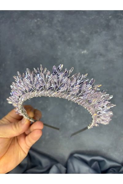Hayalperest boncuk River Beaded Bridal Henna Crown Hair Accessory