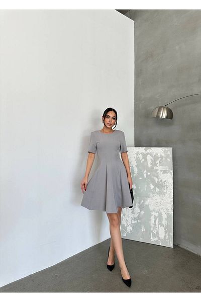 Monapera Μίνι φόρεμα με κοντό μανίκι