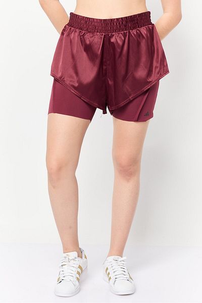 adidas Women Sportswear Fit Running Shorts, Maroon