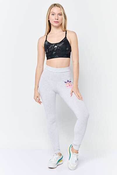 adidas Women Brand Logo Padded Sports Bra, Black