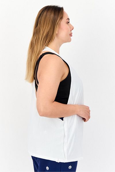 adidas Women Sportswear Fit Sleeveless Training Tank Top, White
