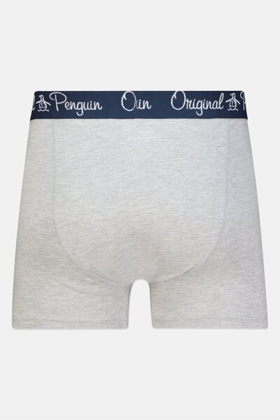 PENGUİN Men 3 Pack Brand Logo Trunks, Multicolor