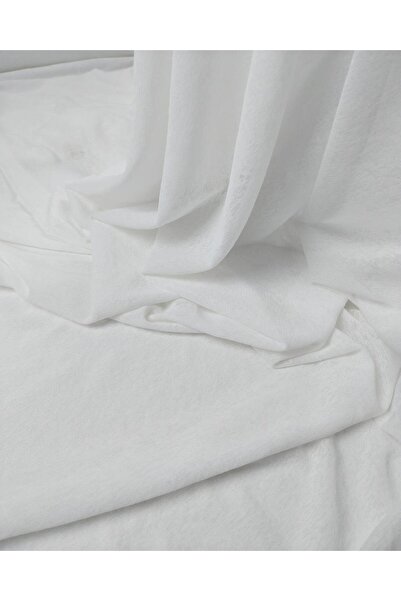 Kumaş Parça Білий тонкий джерсі (ширина 150 см x довжина 220 см)