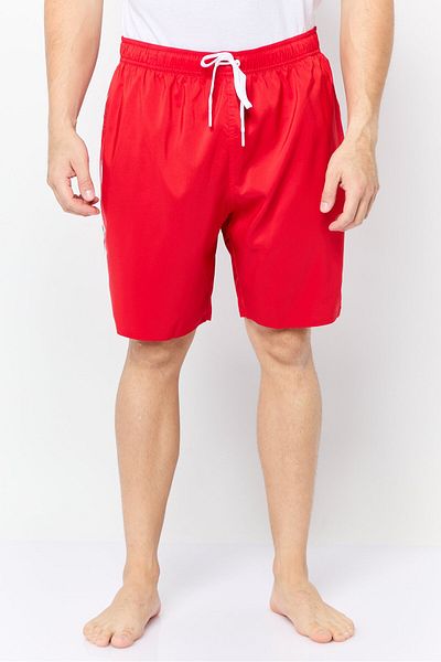 adidas Men Sportswear Fit Brand Logo Board Shorts, Red