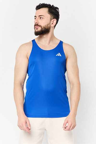 adidas Men Slim Fit Sleeveless Training Vest, Royal Blue
