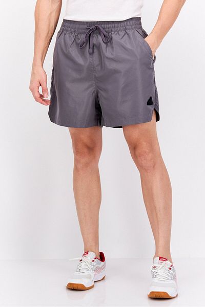 adidas Men Brand Logo Training Shorts , Grey