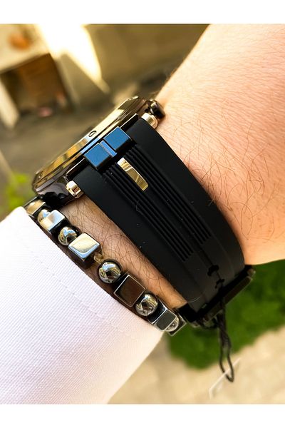 Reward Black Color Silicone Cord Waterproof 100% Original Men Wrist Watch