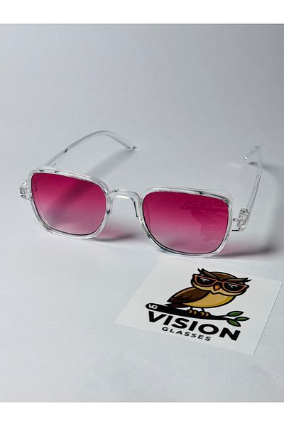 VG VISION GLASSES Sakura Unisex Transparent Sunglasses