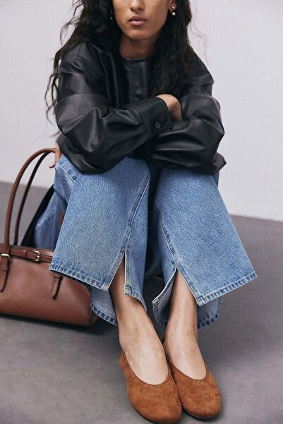 H&M Napped Ballet Pumps