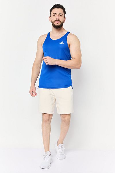 adidas Men Slim Fit Sleeveless Training Vest, Royal Blue