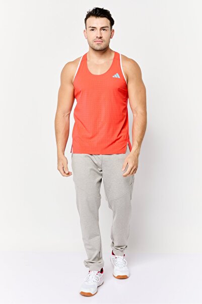 adidas Men Sportswear Fit Sleeveless Training Tank Top, Red