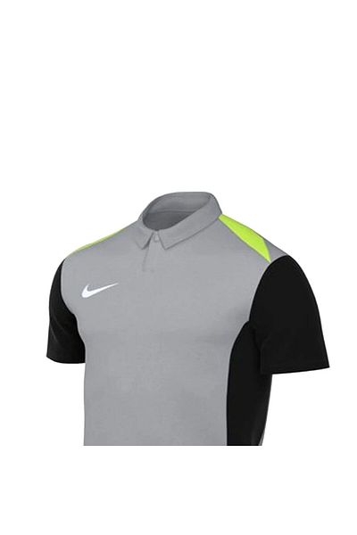Nike Gray Dri-Fit Academy 24 Men's Football Camp Polo T-Shirt Short Sleeve