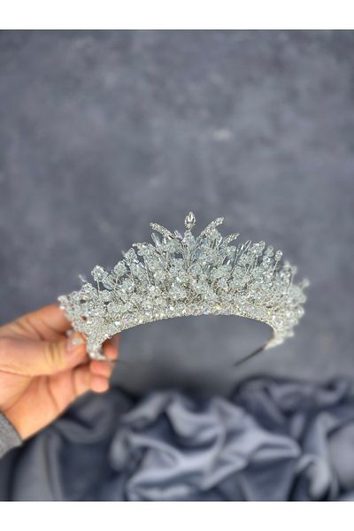 Hayalperest boncuk Livan Beaded Bridal Henna Crown Hair Accessory
