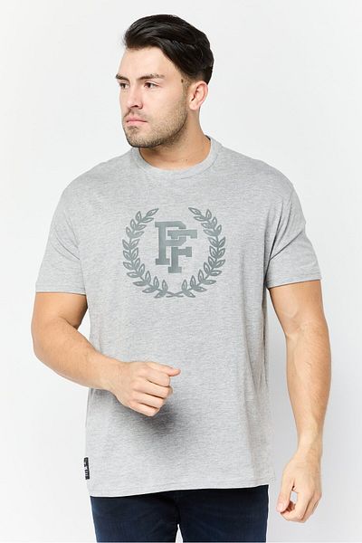 PAUL FRANK Men Crew Neck Short Sleeves Graphic Print T-shirt, Grey