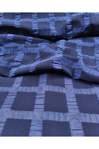 Kumaş Parça Темно-синій бавовняний вуаль з власним візерунком (ширина 120 см ...