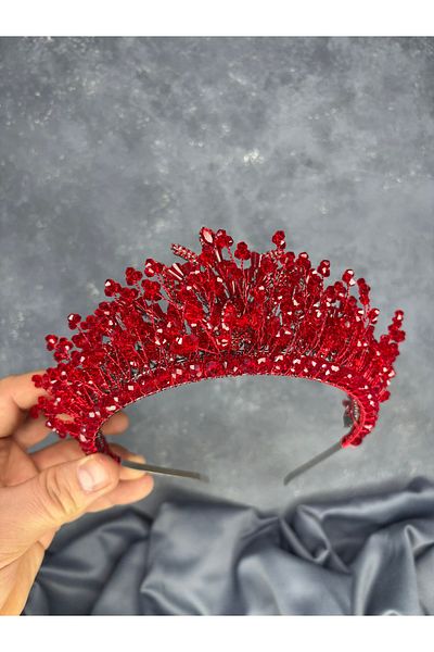 Hayalperest boncuk Livan Beaded Bridal Henna Crown Hair Accessory