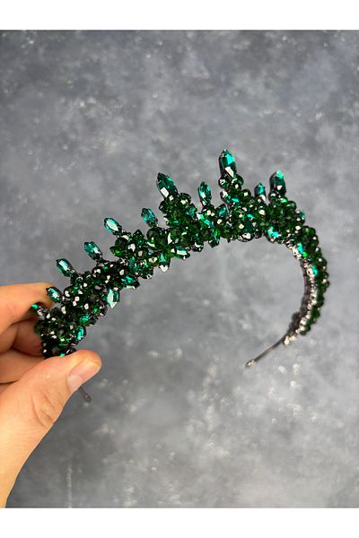 Hayalperest boncuk Likya Bead Embroidered Bridal Henna Crown