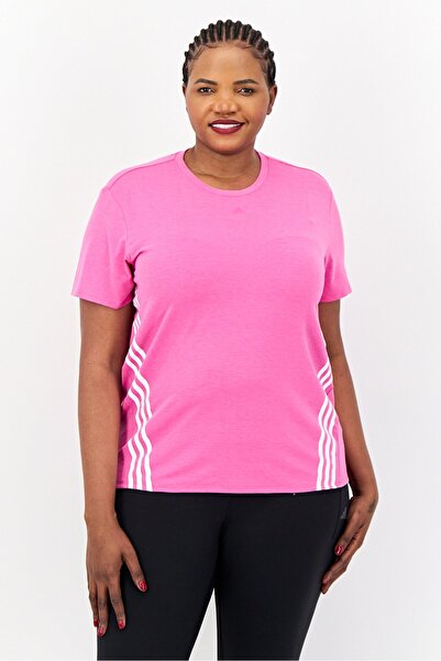 adidas Women Sportswear Fit Short Sleeves Training T-Shirt, Pink