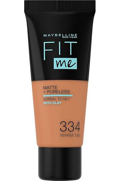 Maybelline New York Maybelline Fit Me Matte & Poreless Foundation - 334 Warm Tan 30ml