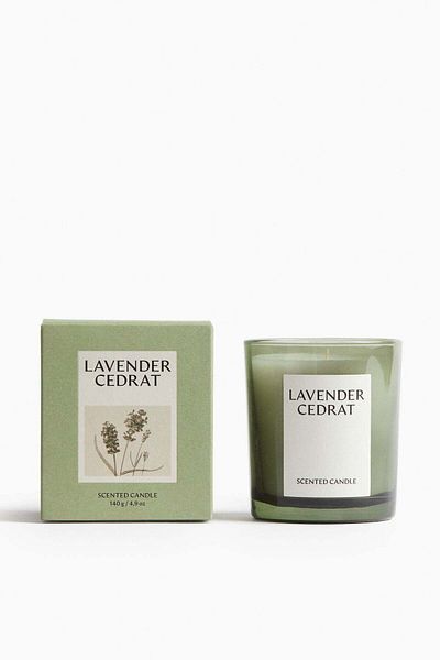 H&M Scented candle in a glass holder